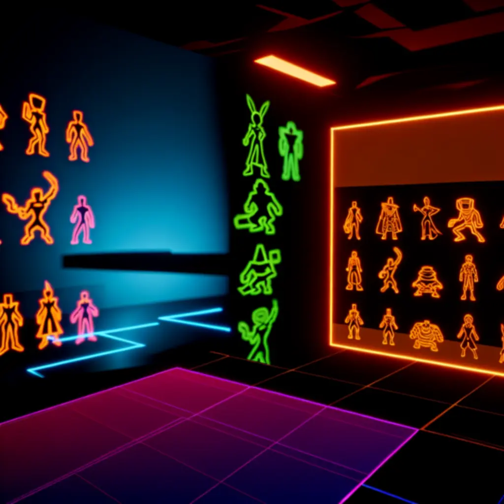 Ekran wyboru postaci z różnymi bohaterami w 20 Minutes Till Dawn