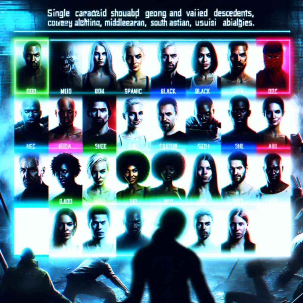 Ekran wyboru postaci w 20 Minutes Till Dawn z wyróżnionymi różnymi stylami gry