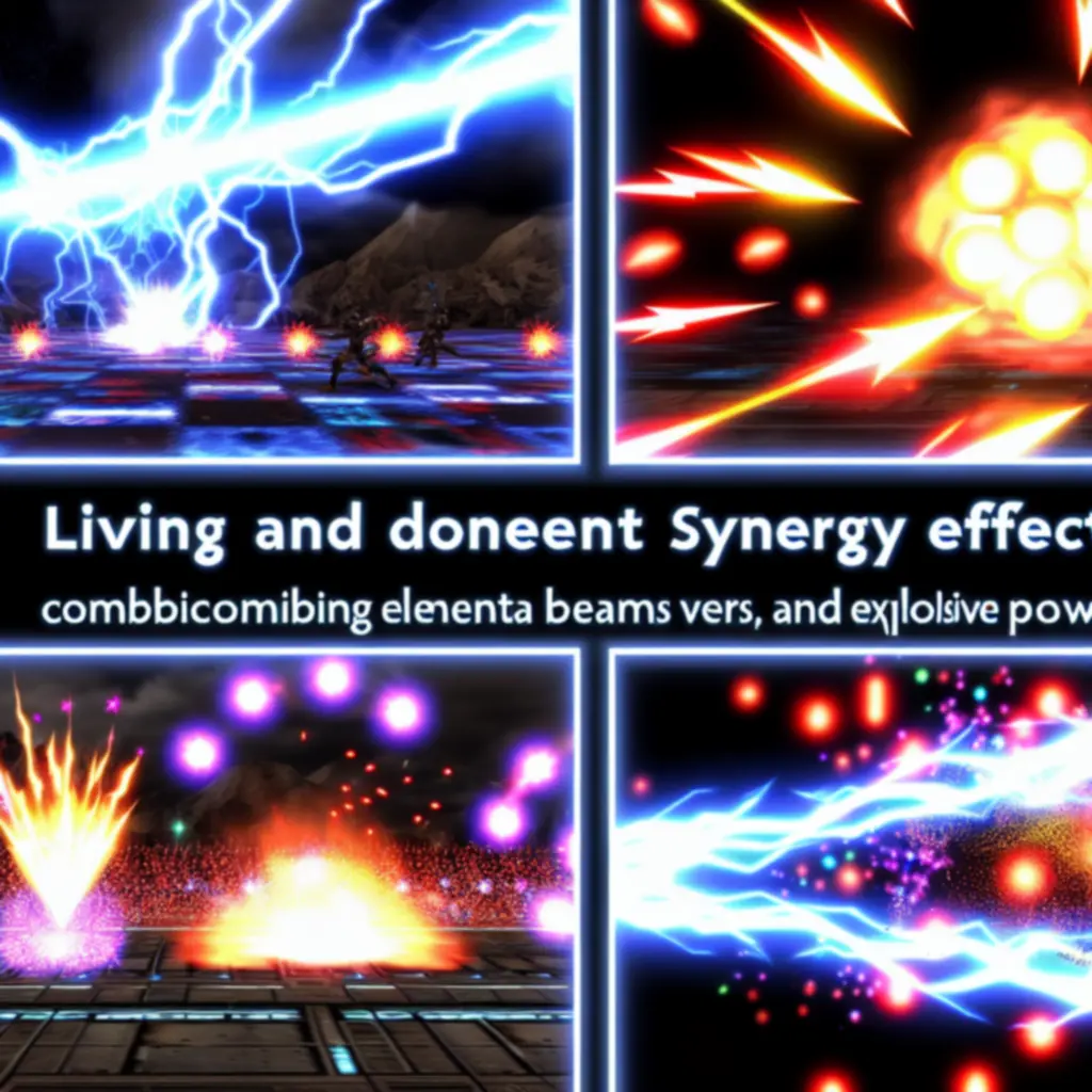 Synergia ulepszeń w akcji z gęstym neonowym ostrzałem przeciwników